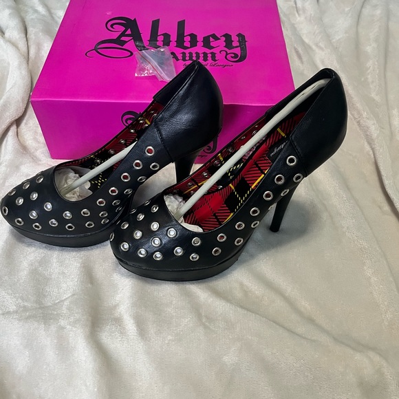 NIB ABBEY DAWN by Avril Lavigne Black Holly Chart Topper Platform Heels Sz 9 Blk - Picture 4 of 11